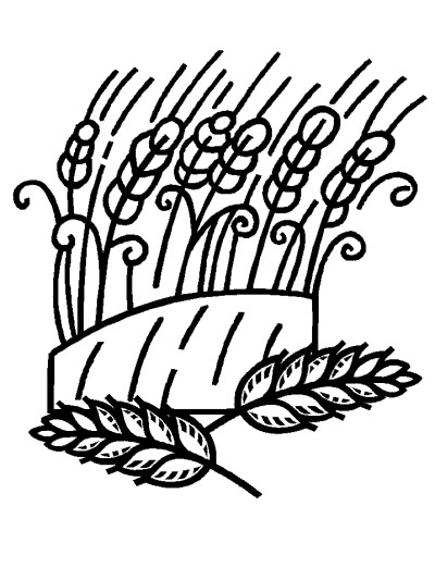 Canadian crops - wheat coloring page