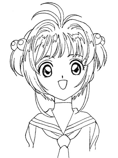 Cardcaptors coloring page
