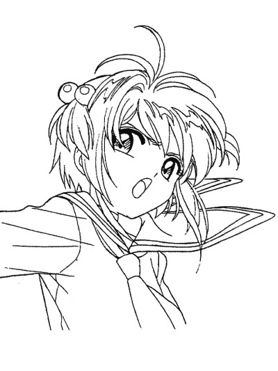 Cardcaptors coloring page