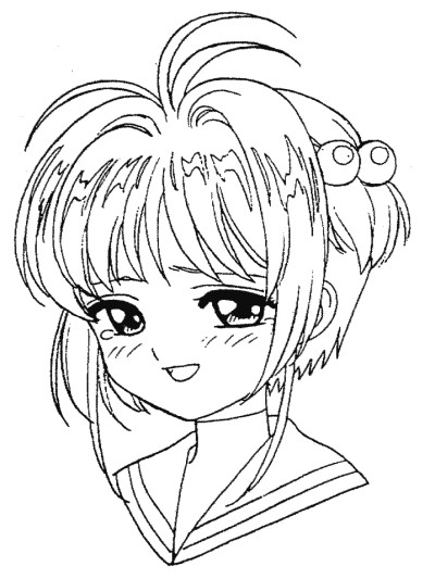 Cardcaptors coloring page