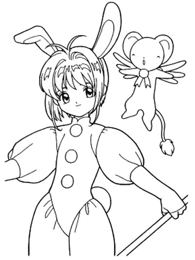 Cardcaptors coloring page