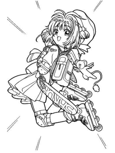 Cardcaptors coloring page