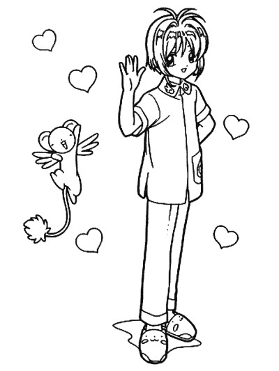 Cardcaptors coloring page