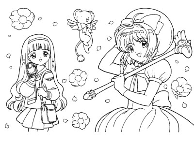 Cardcaptors coloring page