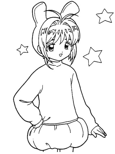 Cardcaptors coloring page