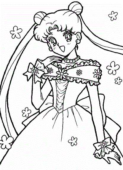 Usagi Tsukino coloring page