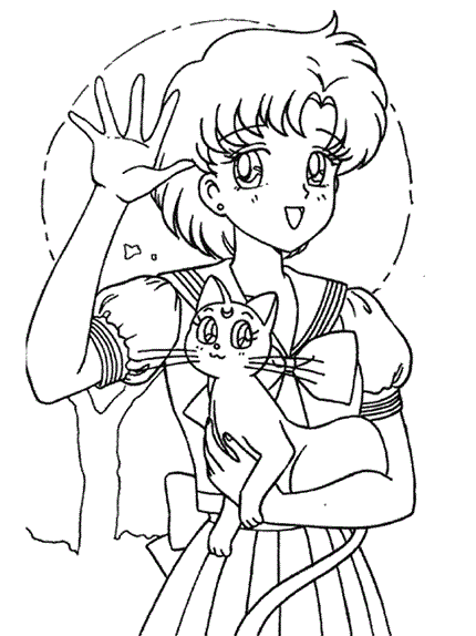 Ami Mizuno coloring page
