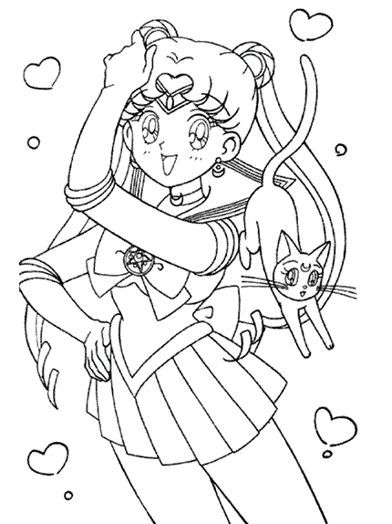 Sailor Moon coloring page
