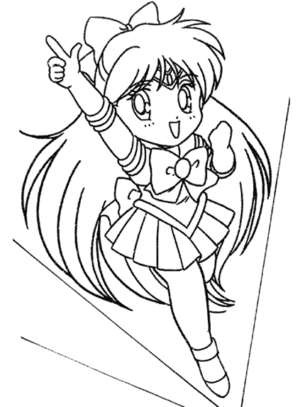 Sailor Venus coloring page
