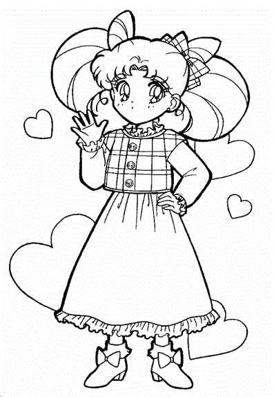 Chibiusa/Usagi Tsukino coloring page