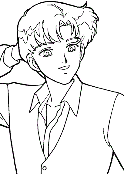 Mamoru Chiba coloring page