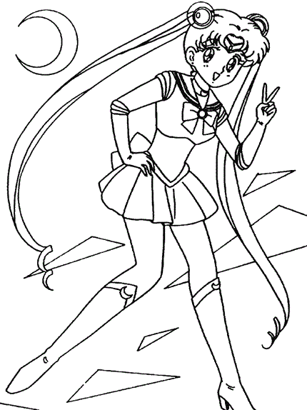 Sailor Moon coloring page
