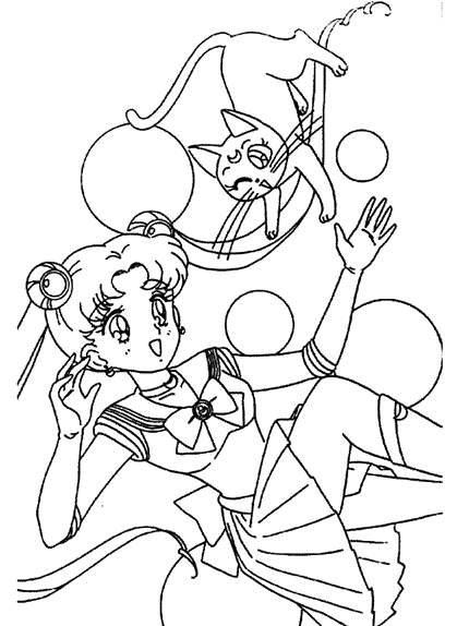 Sailor Moon coloring page