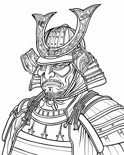 Shogun coloring page