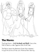 Norse Mythology - The Norns coloring pages