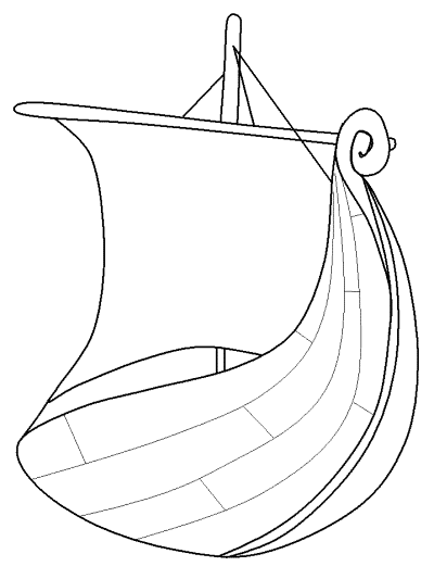 Viking Longship coloring page