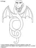 Norse Mythology - Nidhogg coloring pages