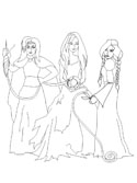 Norse Mythology - The Norns coloring pages
