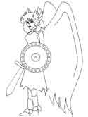 Norse Mythology - Valkyrie coloring pages