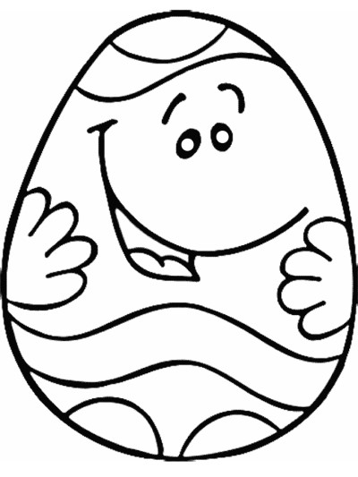 Easter egg coloring page