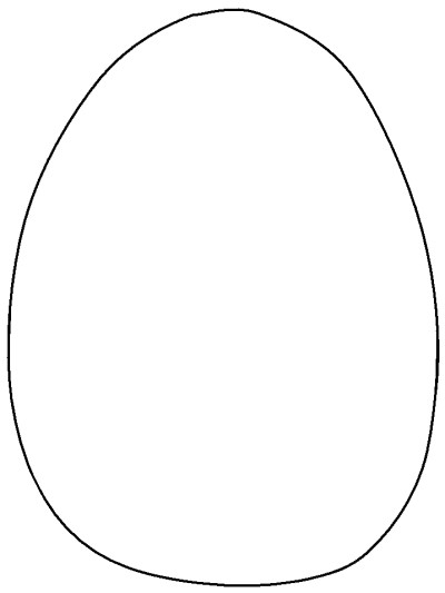 Easter egg coloring page