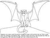 monsters and creatures - gargoyle coloring page