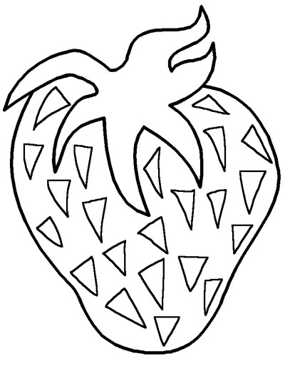 strawberry coloring page