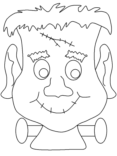 Frankenstein's monster coloring page