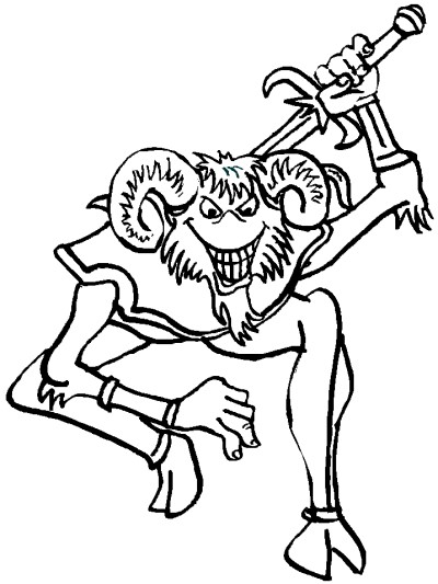 Irish legends coloring page