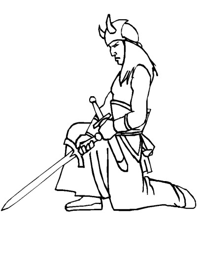 Irish legends coloring page