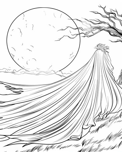 Irish myths coloring page