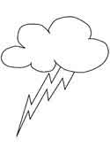 lightning coloring page