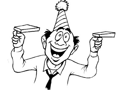 New Year's coloring page