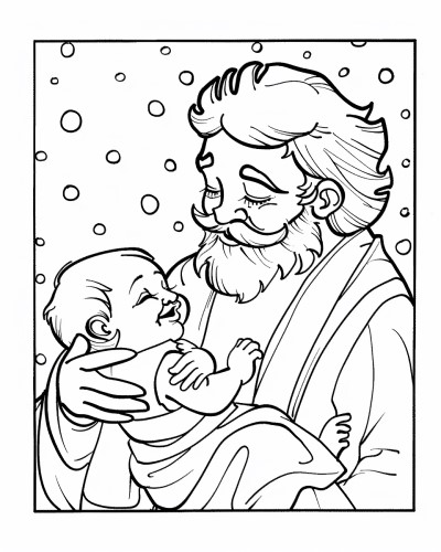 New Year's coloring page