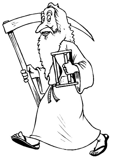 New Year's coloring page