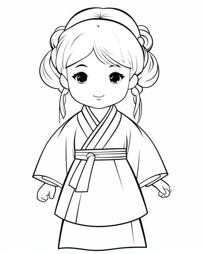 japanese coloring page