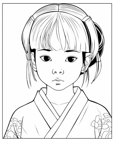 japanese coloring page