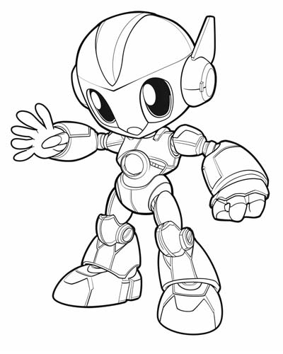 robots coloring page
