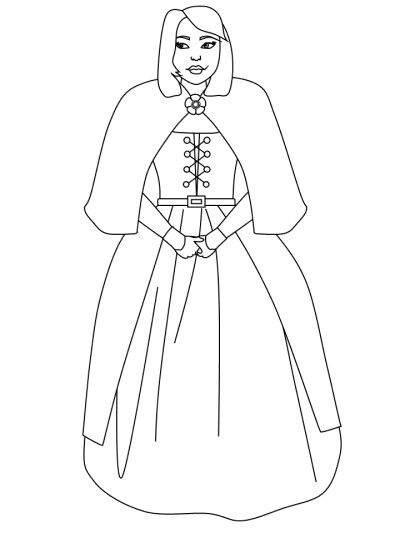 Flora MacDonald coloring page
