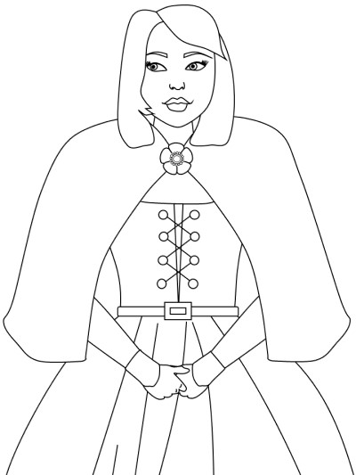 Flora MacDonald coloring page