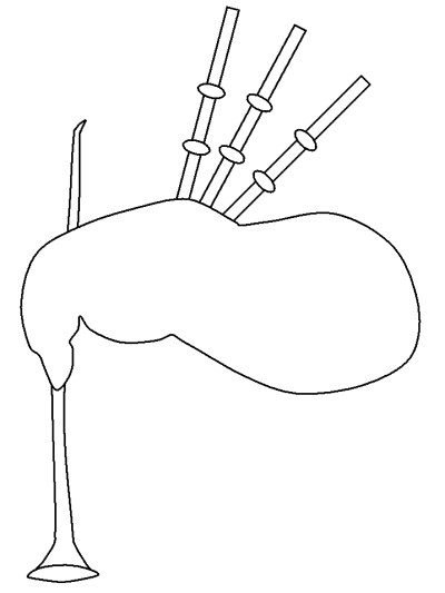 Scotland coloring page