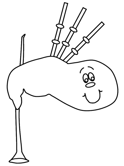 Scotland coloring page