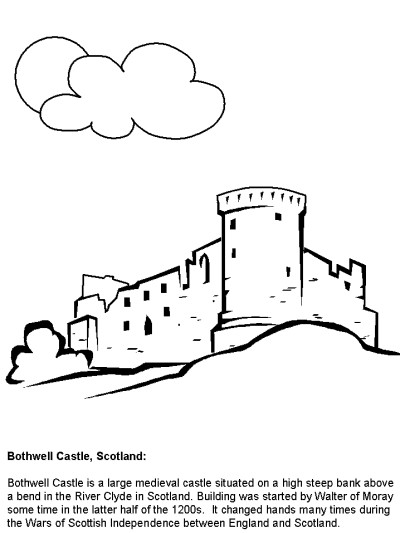 Scotland coloring page