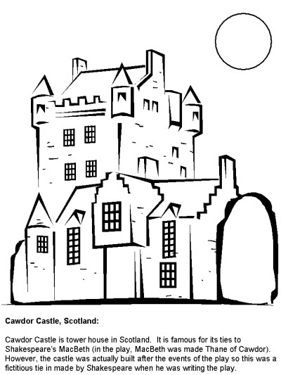 Scotland coloring page