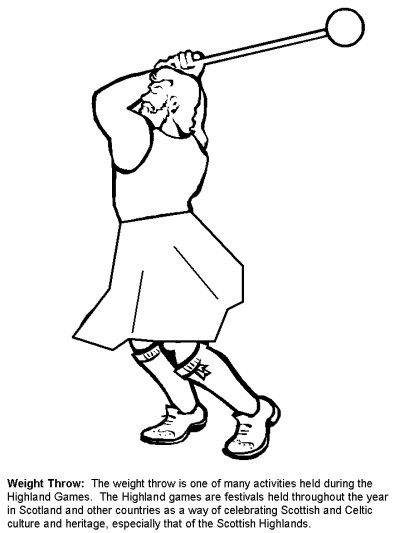 Scotland coloring page