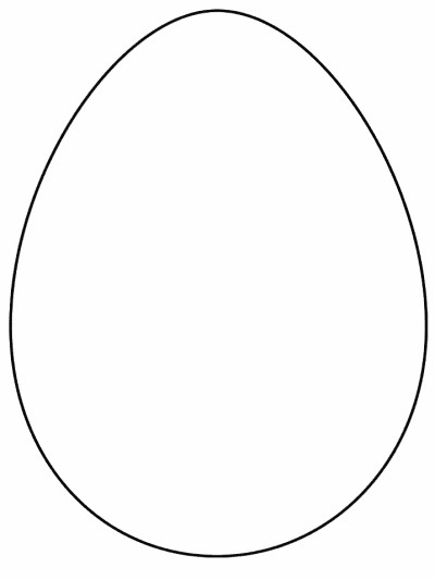 Easter egg coloring page