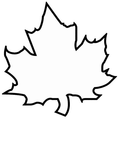 Canadian maple leaf coloring page