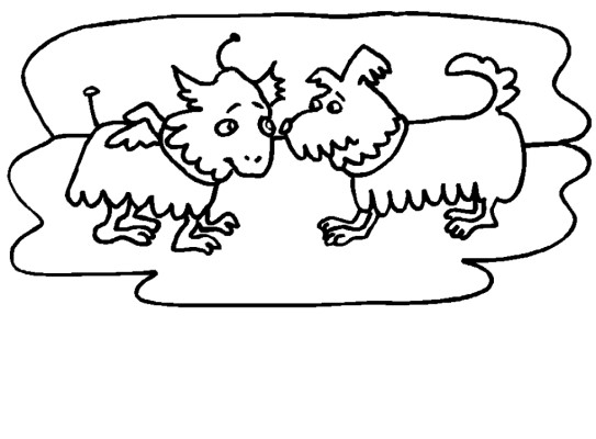 space alien coloring page