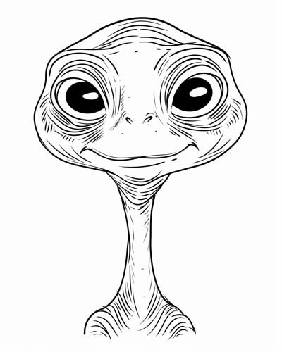 et the extraterrestrial coloring page