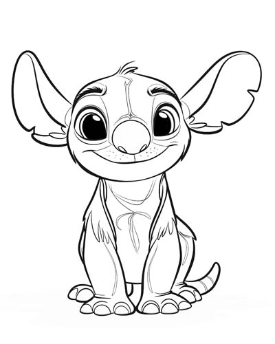 stitch coloring page